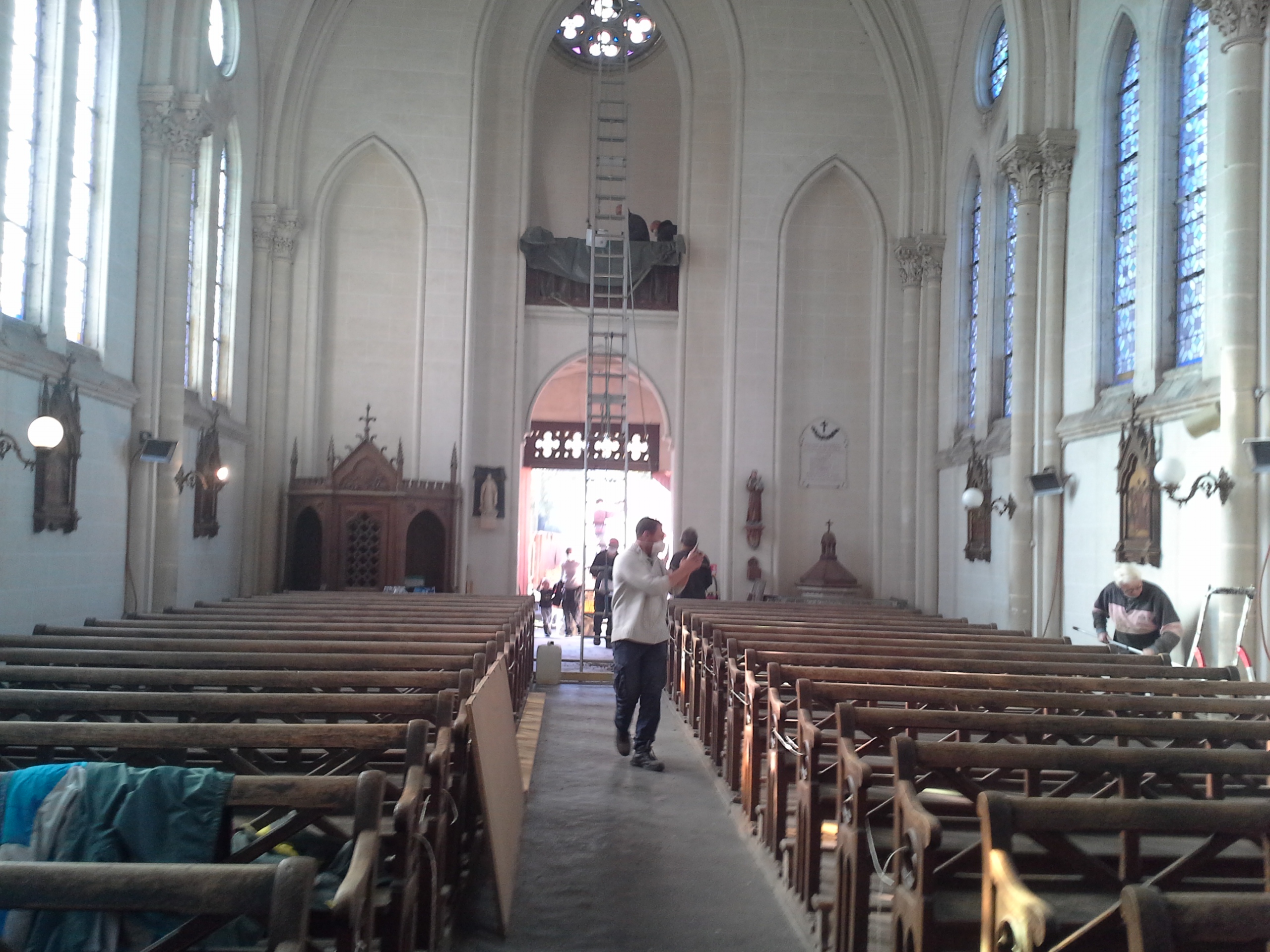 chantier nettoyage eglise havernas