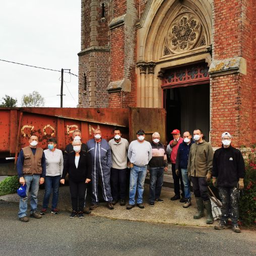 chantier nettoyage eglise havernas