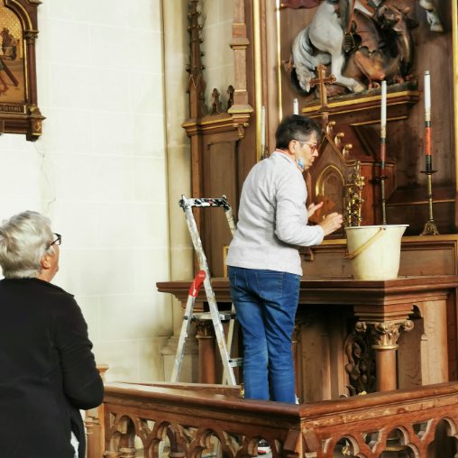 chantier nettoyage eglise havernas