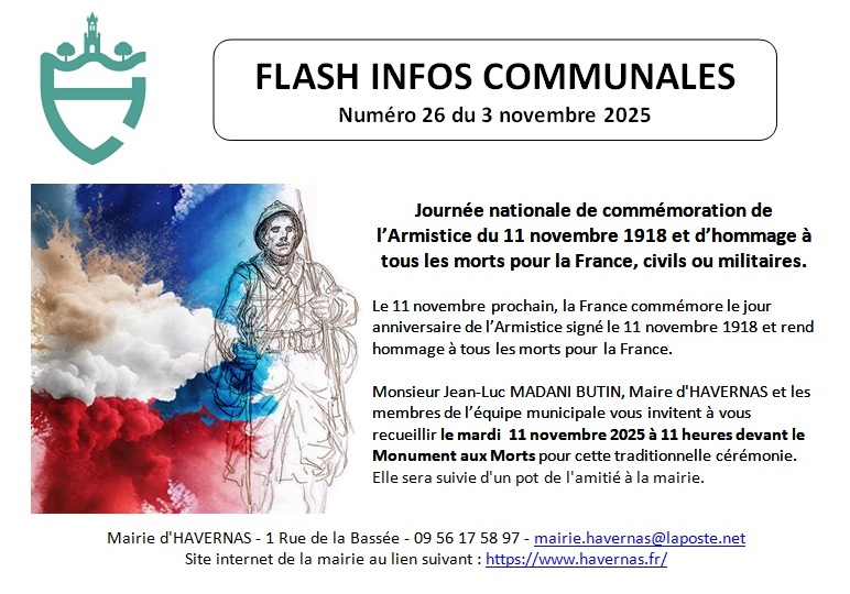 Havernas commémoration 11 novembre
